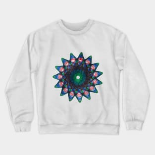 Vintage Spirograph Star Pattern #2 Crewneck Sweatshirt